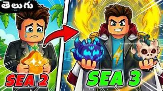 From NOOB to SEA 3 😈 This Was INSANE… | Roblox Blox Fruits Gameplay in Telugu