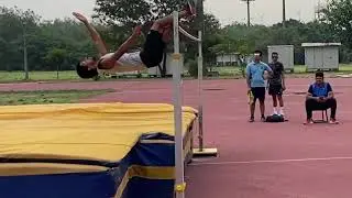 High Jump Fosbury flop training!!