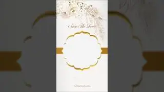 Blank Full Screen Wedding Invitation Template / Wedding Invitation for WhatsApp Free