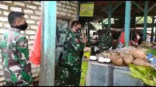 TNI di Pamekasan Mulai Sosialisasi Vaksinasi ke Pasar-pasar