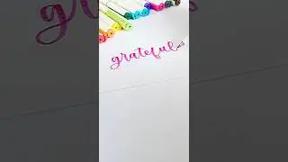 Real-time… yay or nay? 🤩 #shorts #handlettering #brushpen #calligraphy #howtohandletter