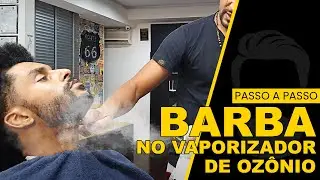 How to Shave with Ozone Steam Step by Step | Curly Beard