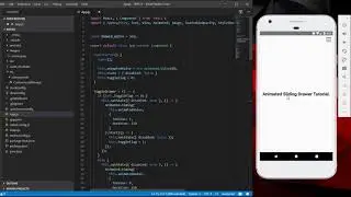 React Native Custom Animated Sliding Drawer Example