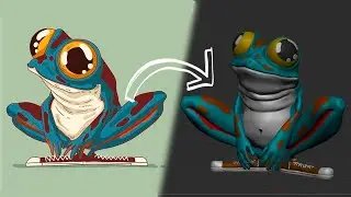 2D Drawing to 3D Model using ZBRUSH