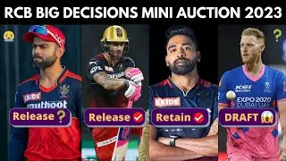 RCB to Release Virat Kohli and Faf Du Plessis for IPL 2023 ? RCB Mini Auction Strategy IPL 2023