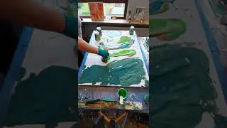 #79 Акриловая заливка от А до Я.  Flip  cup или его Величество Грязный  стакан .