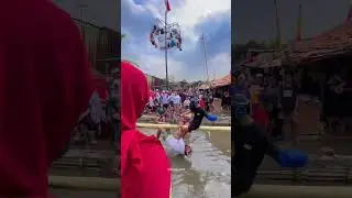 EMAK GILA‼️TINJU DI BALONG🔥 #emak #barudakemak