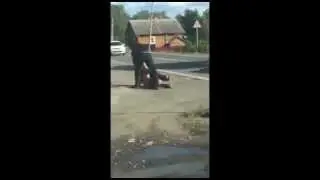 Драка на дороге (Карелия,село Деревянное)