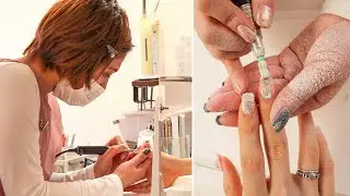 ASMR Satisfying Nail Polish Removing in Japan