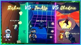 Stumble Guys 1v1v1 | Rishav vs JM&ALP vs Chedric﻿