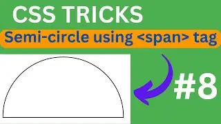 Semi-circle using span tag