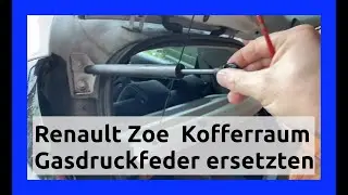 🔴 Kofferraum Gasdruckfeder ersetzten | wechseln Elektroauto Renault Zoe