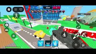 Playing hyper shot rblx after some time...