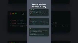 ❌ Javascript Duplicate Elements Remove😎🤏🏻 