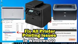 How to Fix Printer Printing Error/Issues In Windows 10 PC or Laptop in Hindi