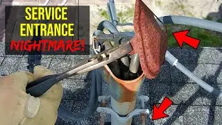 Residential Service Entrance Nightmare DIY Electrical Repair!