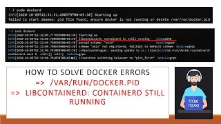 How to fix docker startup error| Docker libcontainerd: containerd still running error