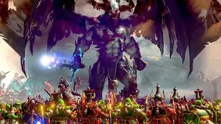 CHAOS DWARFS vs DAEMONS OF CHAOS - TotalWar Warhammer 3 movie battle