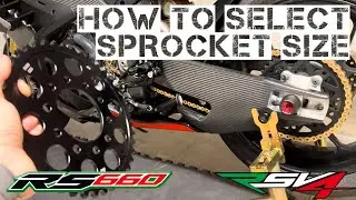 RSV4 & RS660 | How To Select Sprocket Size | Effects On Motorcycle Geometry