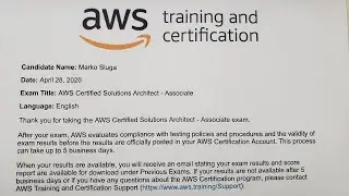 I took the AWS Certified Solutions Architect – Associate SAA-C02 certification!