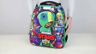 Brawl Stars / Школьный каркасный ранец с ортопедической спинкой и регулировкой лямок по высоте