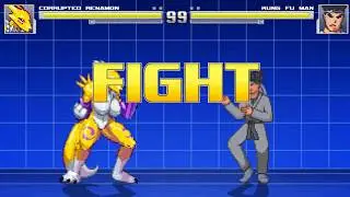 Mugen Character AI Testing - Corrupted Renamon AI Demo [DOWNLOAD]