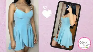 #63 Wrap-around Circle Skirt Dress | With Sewing Tips Worth a Billion 🤩