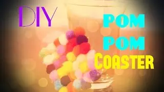PonPon Bardak Altlığı | DIY pom-pom Coaster