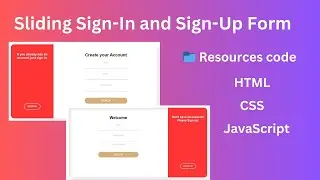 Create a Sliding Sign-In and Sign-Up Form Using CSS and JavaScript | Easy Tutorial