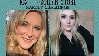 10$ Dollar Store Makeup Challenge! *COLLAB* | LadyLuckTutorials