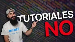 ¿Es mejor evitar tutoriales para estudiar programación?
