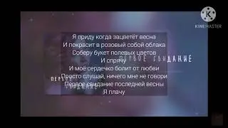 Алена Швец - ПЕРВОЕ СВИДАНИЕ (караоке+(текст))