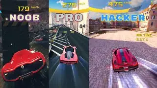 Asphalt 8 Noob vs Pro vs Hacker