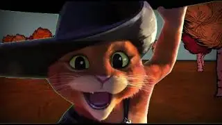 Puss shows a starver something cool.