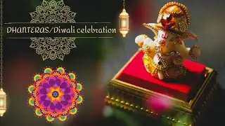 पूजा दीया थाली🎇! हैप्पी धनतेरस🎁! Happy Diwali 🎉🎊🎇🎇! Dhanteras Diwali Celebration!