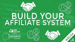 WYSIWYG WEB BUILDER Build a Affiliate System for your WEBSITE