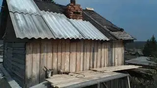 Деревенская стройка,как покрыть крышу второго этажа шифером , своими руками и одним помощником.