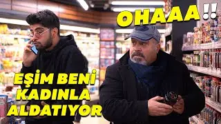 MARKETTE ABSÜRT TELEFON KONUŞMA ŞAKASI! 😂 (Eşim Beni Aldatıyor)