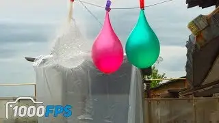 ЛОПАЕМ ШАРИКИ С ВОДОЙ | ЗАМЕДЛЕННАЯ СЪЕМКА | 1000 FPS