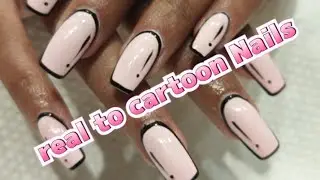 Viral Cartoon Universe nails tutorial , nails transformation #nails #nailart #trending #tutorial