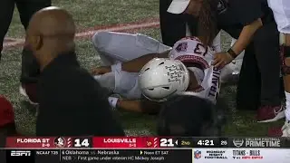 Florida State QB Jordan Travis Suffers Injury vs Louisville | 2022 College Football