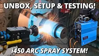 Unbox & Testing WORLD’S MOST INNOVATIVE Metal Spray System! | NEW Metallisation i450 Arc Spray