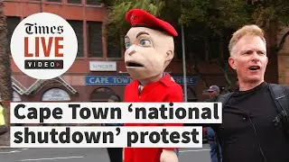 Cape Town 'national shutdown' protesters say police were 'brutal', camp outside parliament