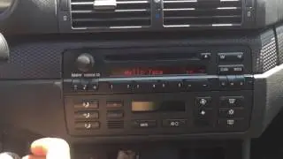 BMW E46 Custom Radio Message (CAN)