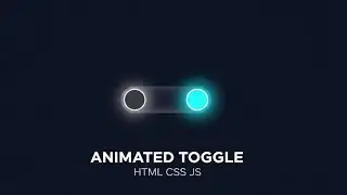 Animated Toggle Button in HTML CSS JavaScript | Step-by-Step Tutorial