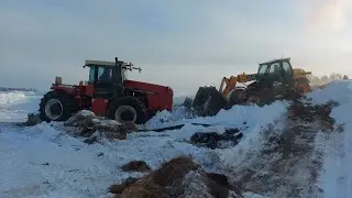 RSM не смог. Как маленький жёлтый большому красному помог. Расчистка кургана от снега. Часть 2