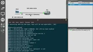 Basic router security GNS3