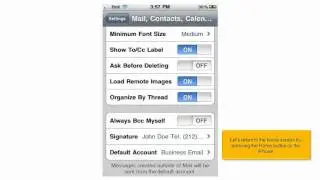 Setting up your email signature on your iPhone/iPad