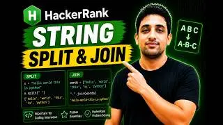 🔥 HackerRank Python String Split & Join | Easy Explained (Step-by-Step)