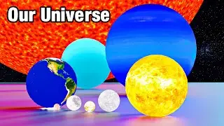 Cosmic Size Comparison | Planets & Stars Real Scale Comparison | 4D Animation Comparison